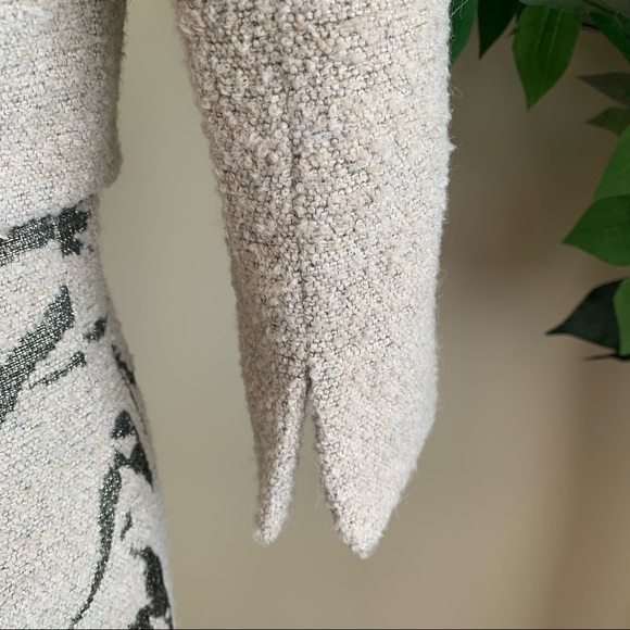 Hilton Hollis 2 Piece Wool Blend Animal Print Dress Suit Beige Green Sz 0 - Picture 7 of 16